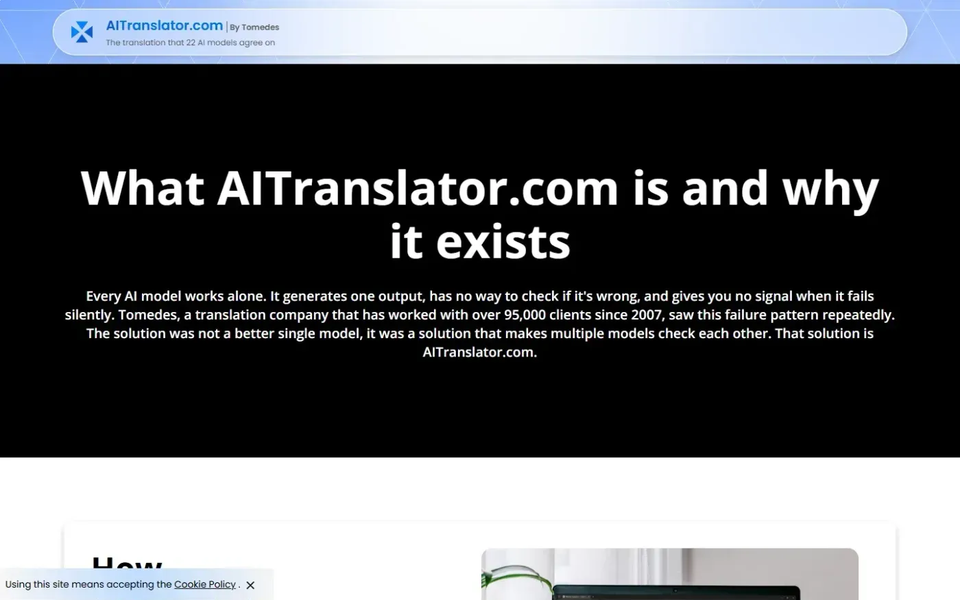 Aitranslator — About us page
