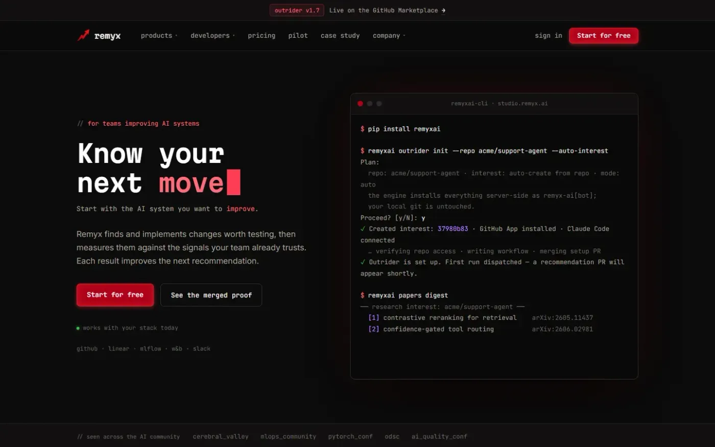 Remyx — Home page