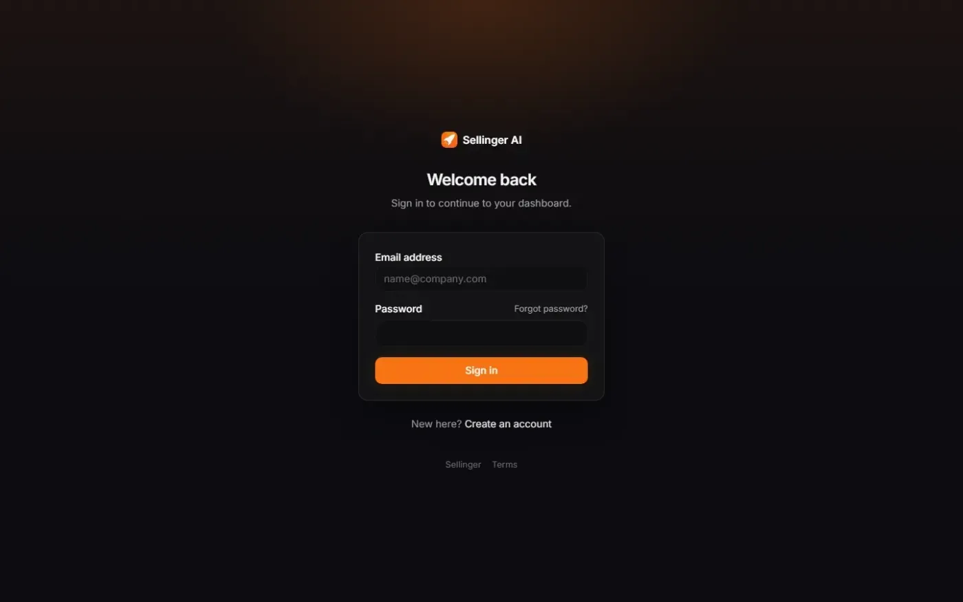 Sellinger — Home page