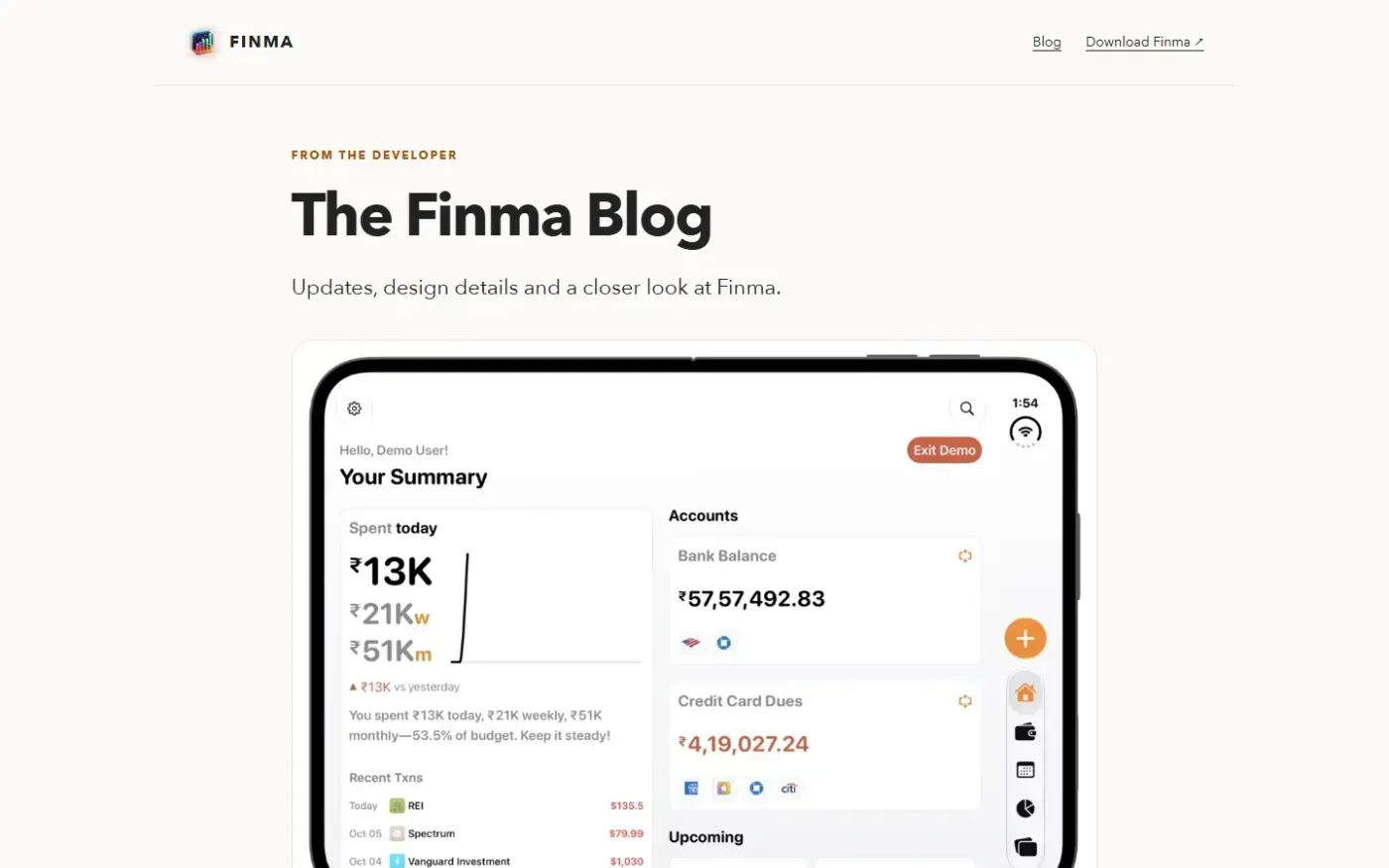 Finma — Blog page