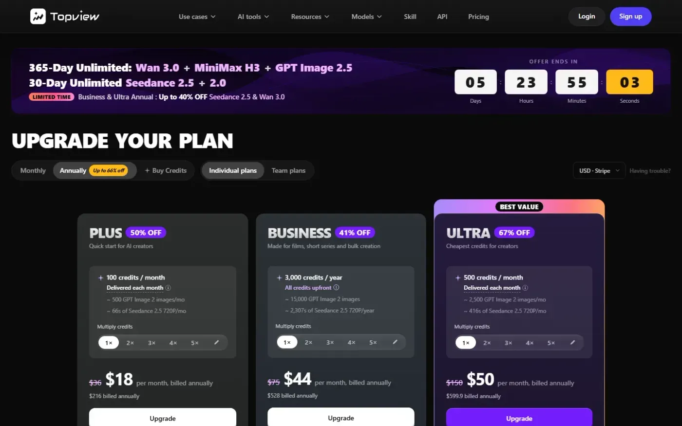 Topview — Pricing page