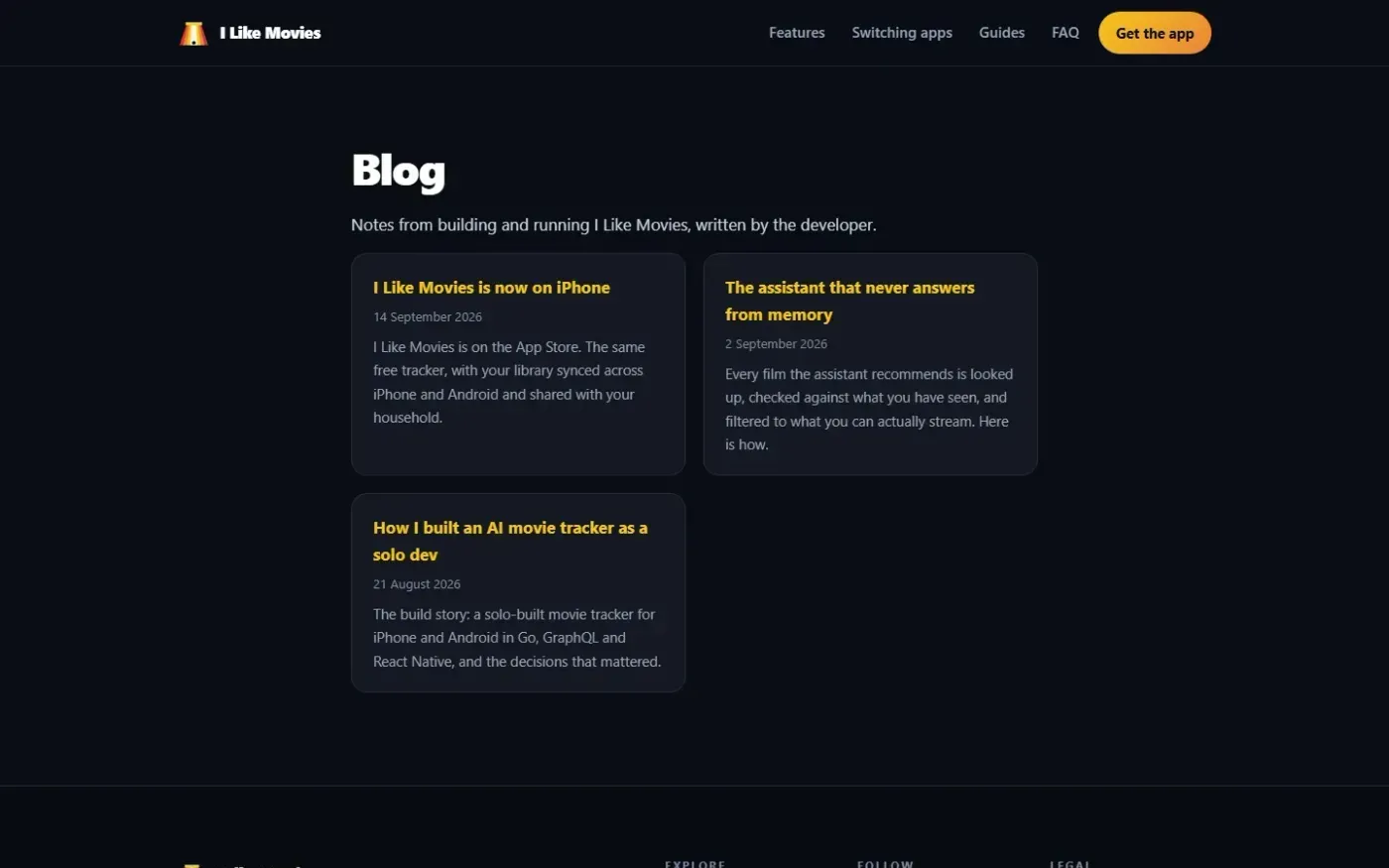 Ilikemovies — Blog page