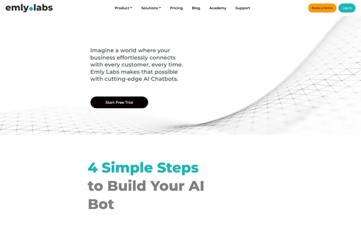 Emlylabs — No code generative ai bots page