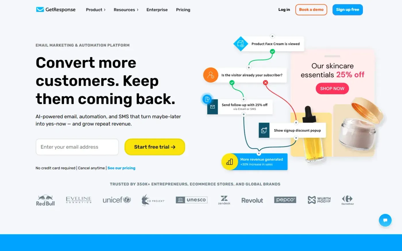 Getresponse — Home page