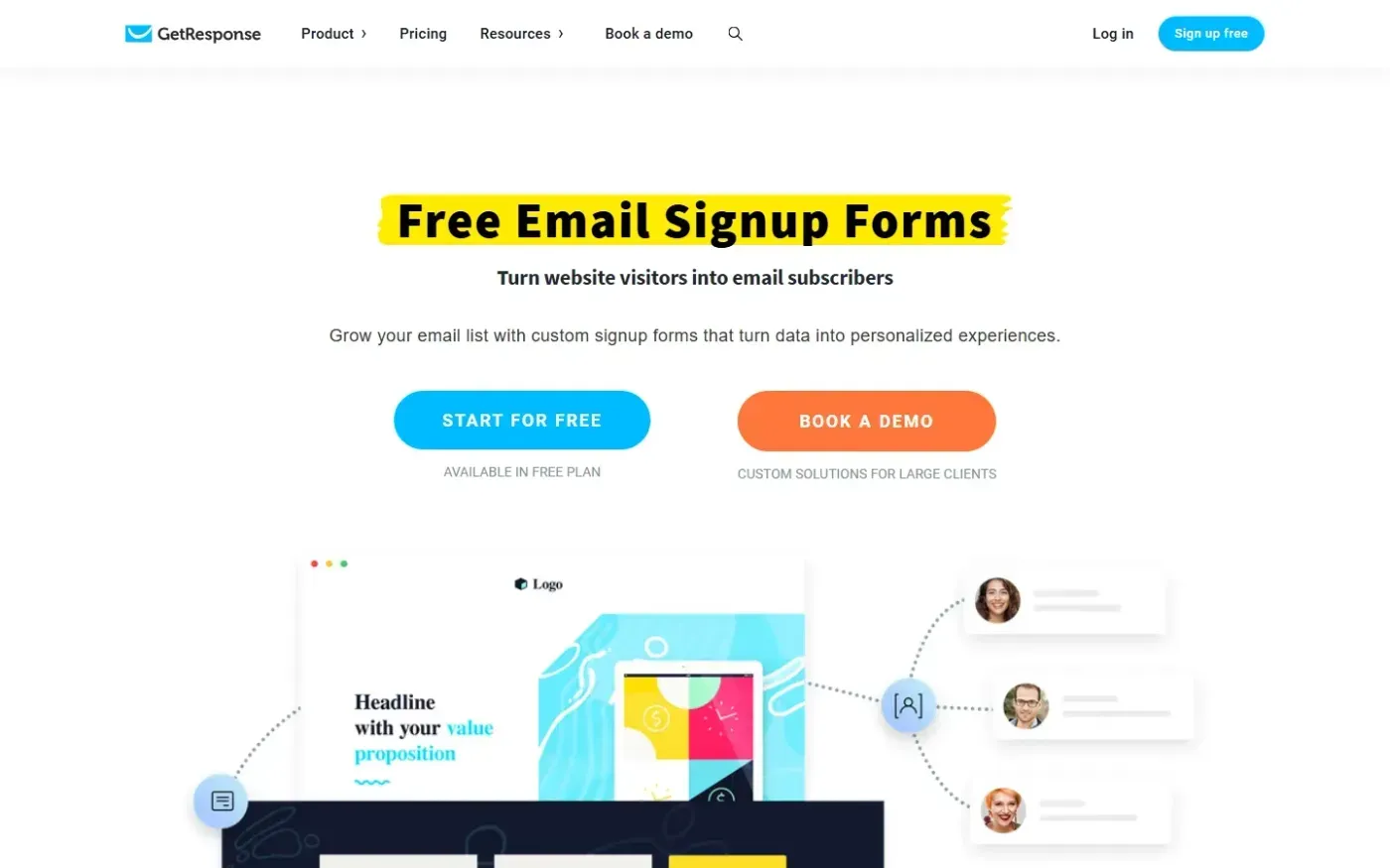 Getresponse — Features page