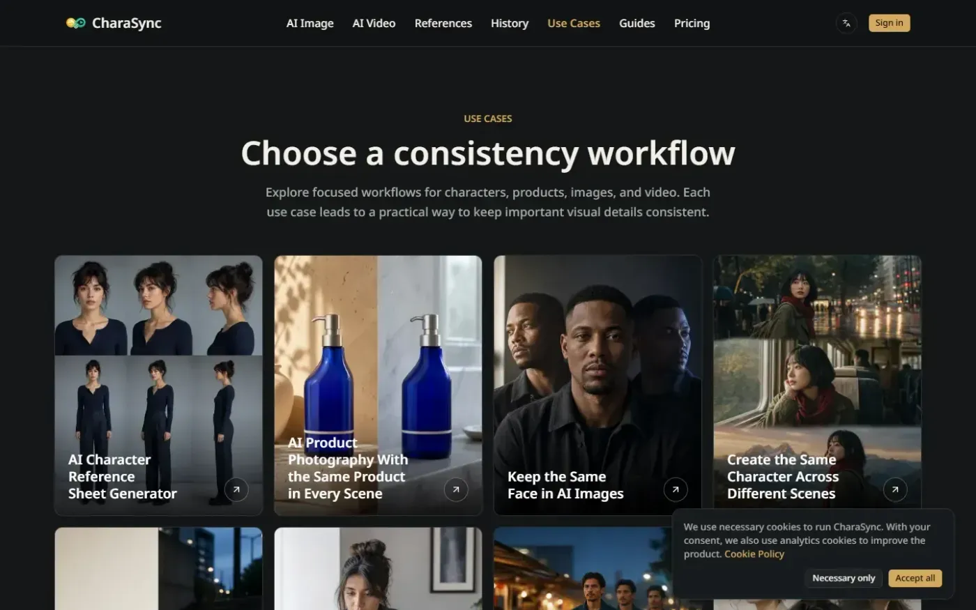 Charasync — Use cases page