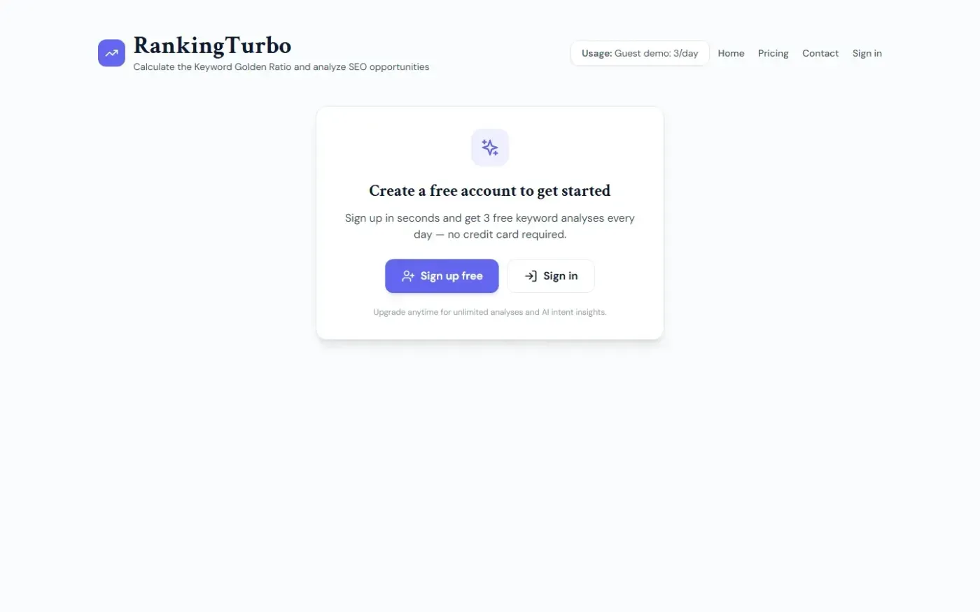 Rankingturbo — Tool page