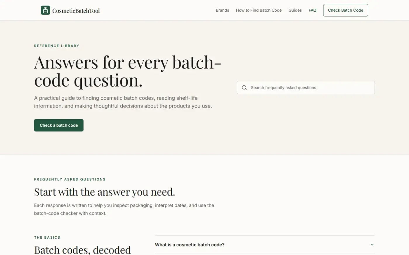 Cosmeticbatchtool — Faq page