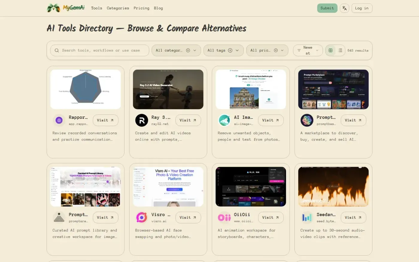 Mygemai — Tools page