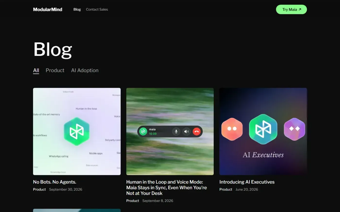 Modularmind — Blog page
