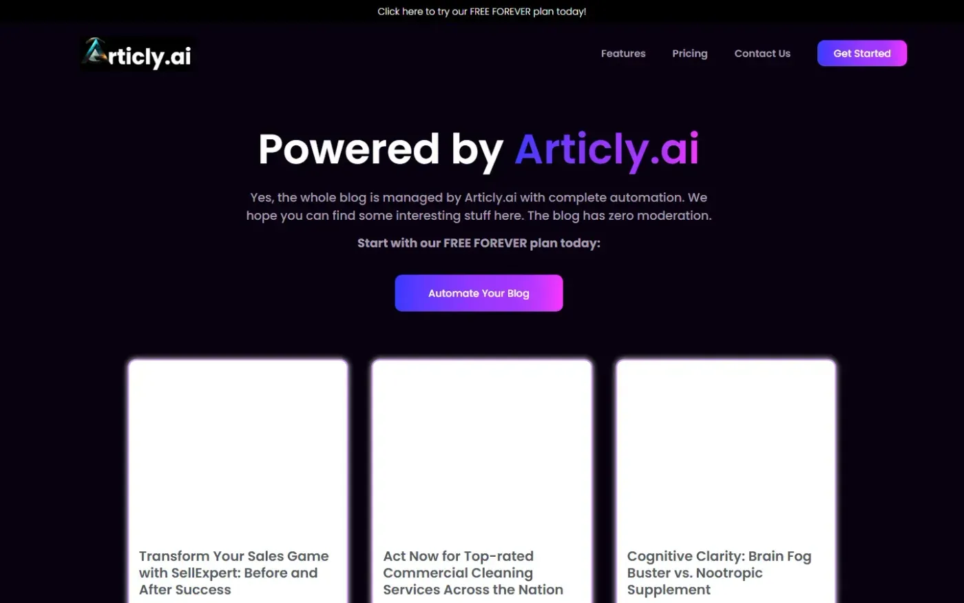 Articly — Home page