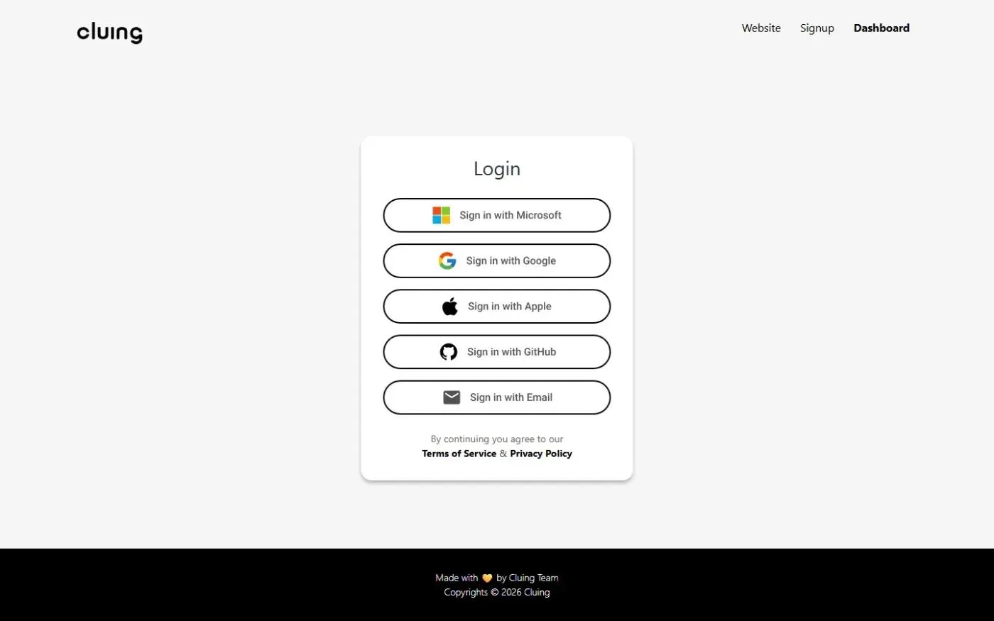Cluing — Home page