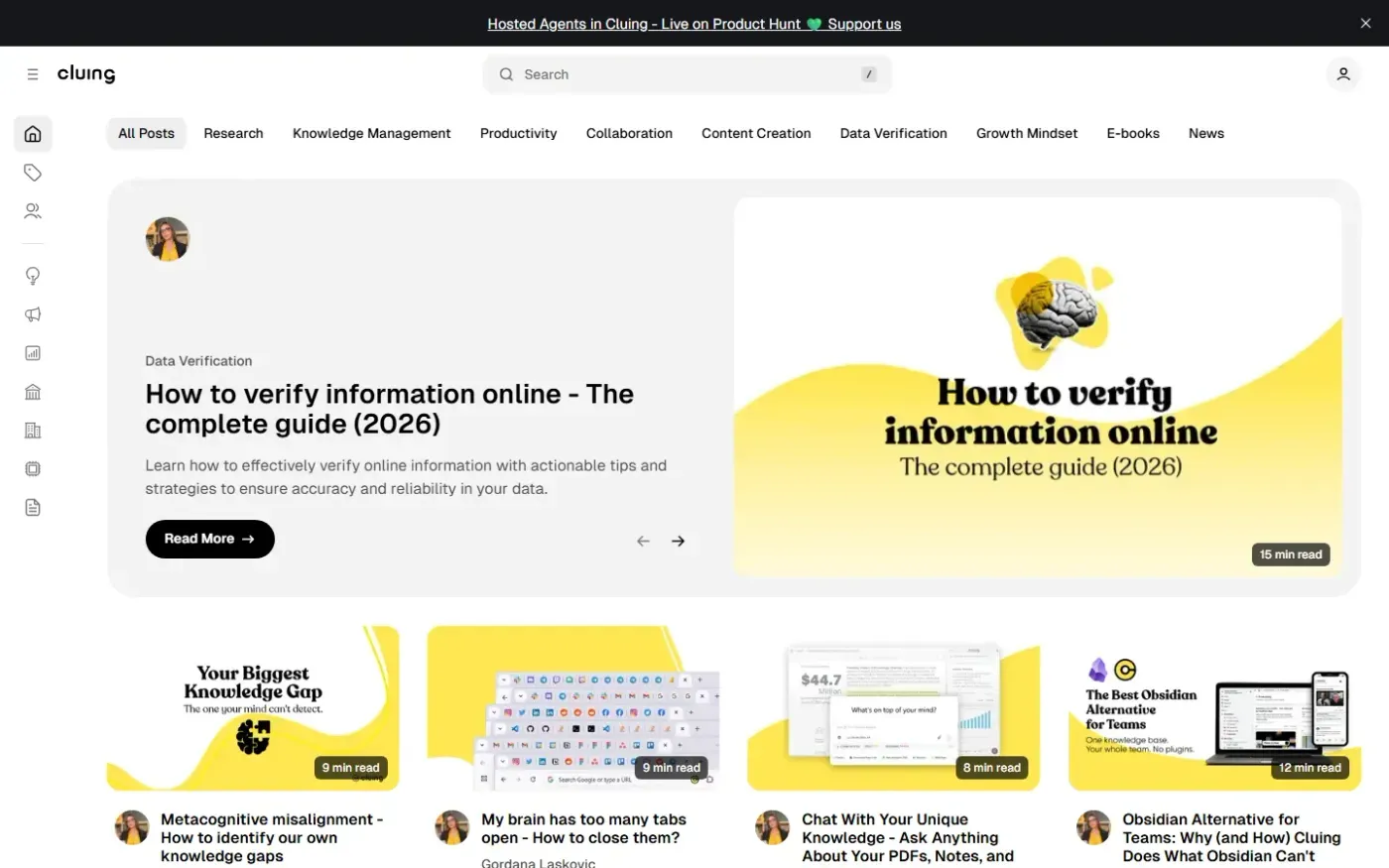 Cluing — Home page