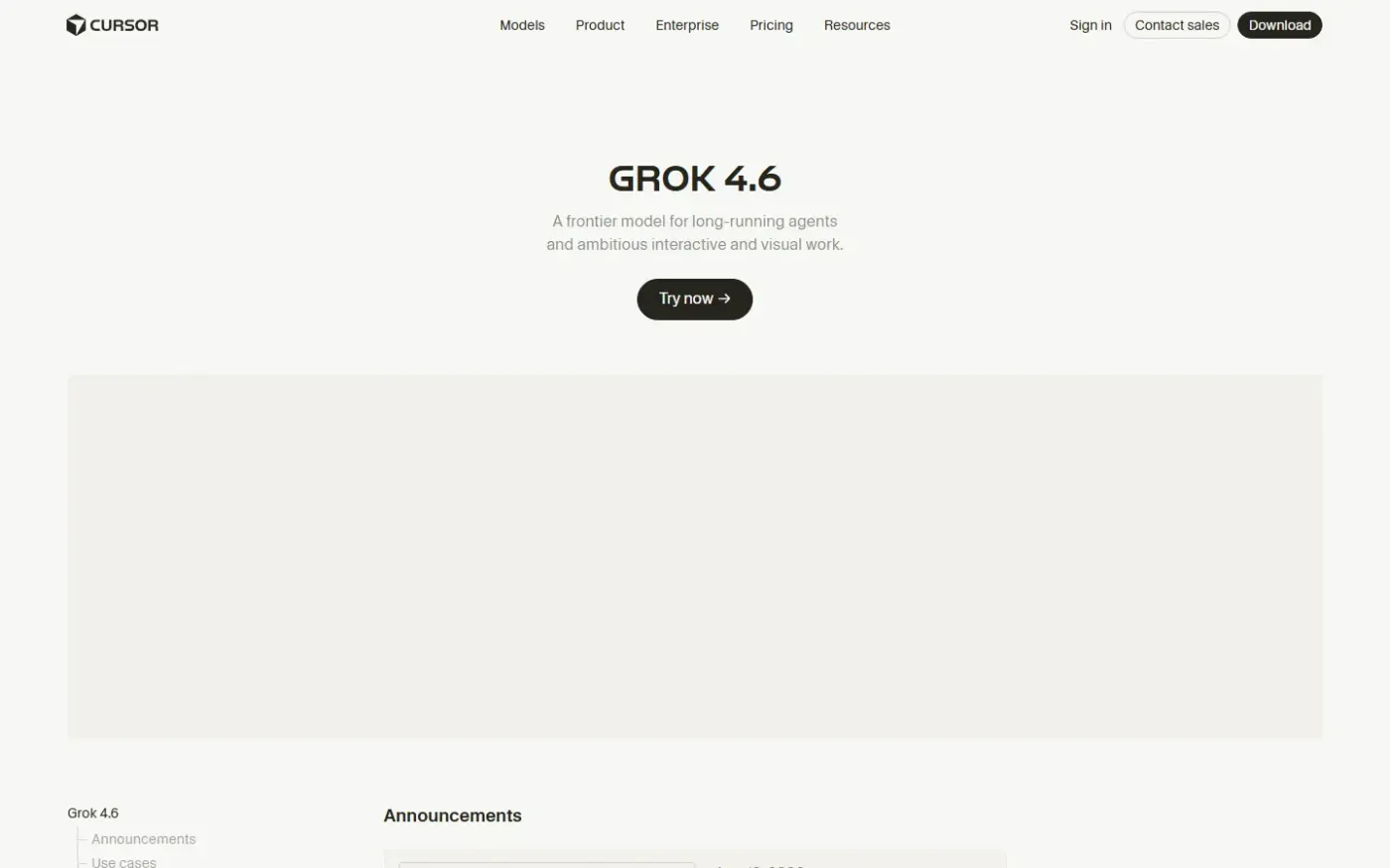 Origin by Cursor — The Git forge built for the age of coding agents — Grok page