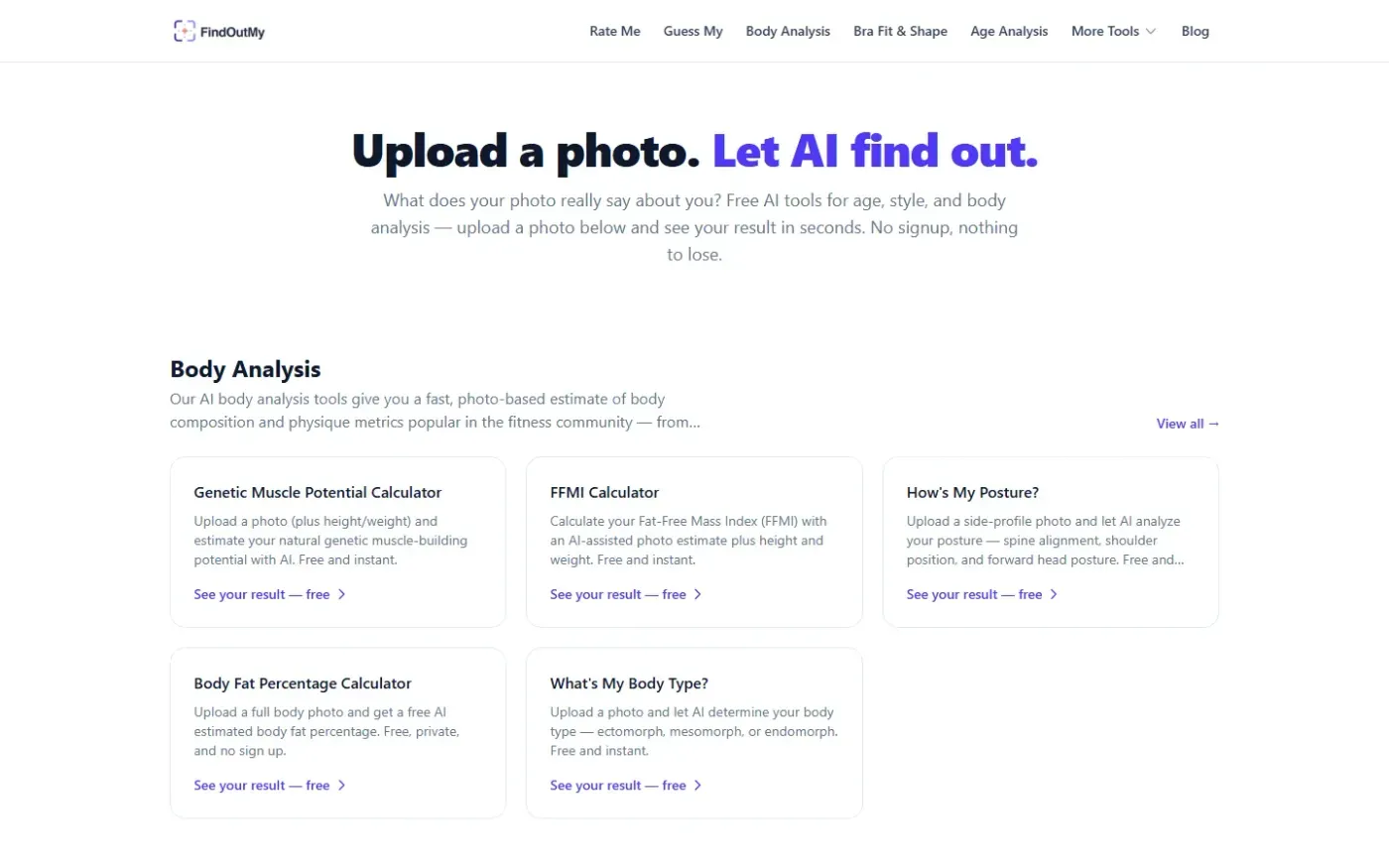 Findoutmy — Home page