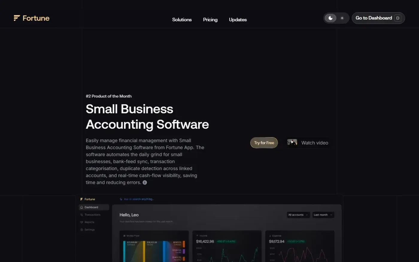 Fortune — Home page