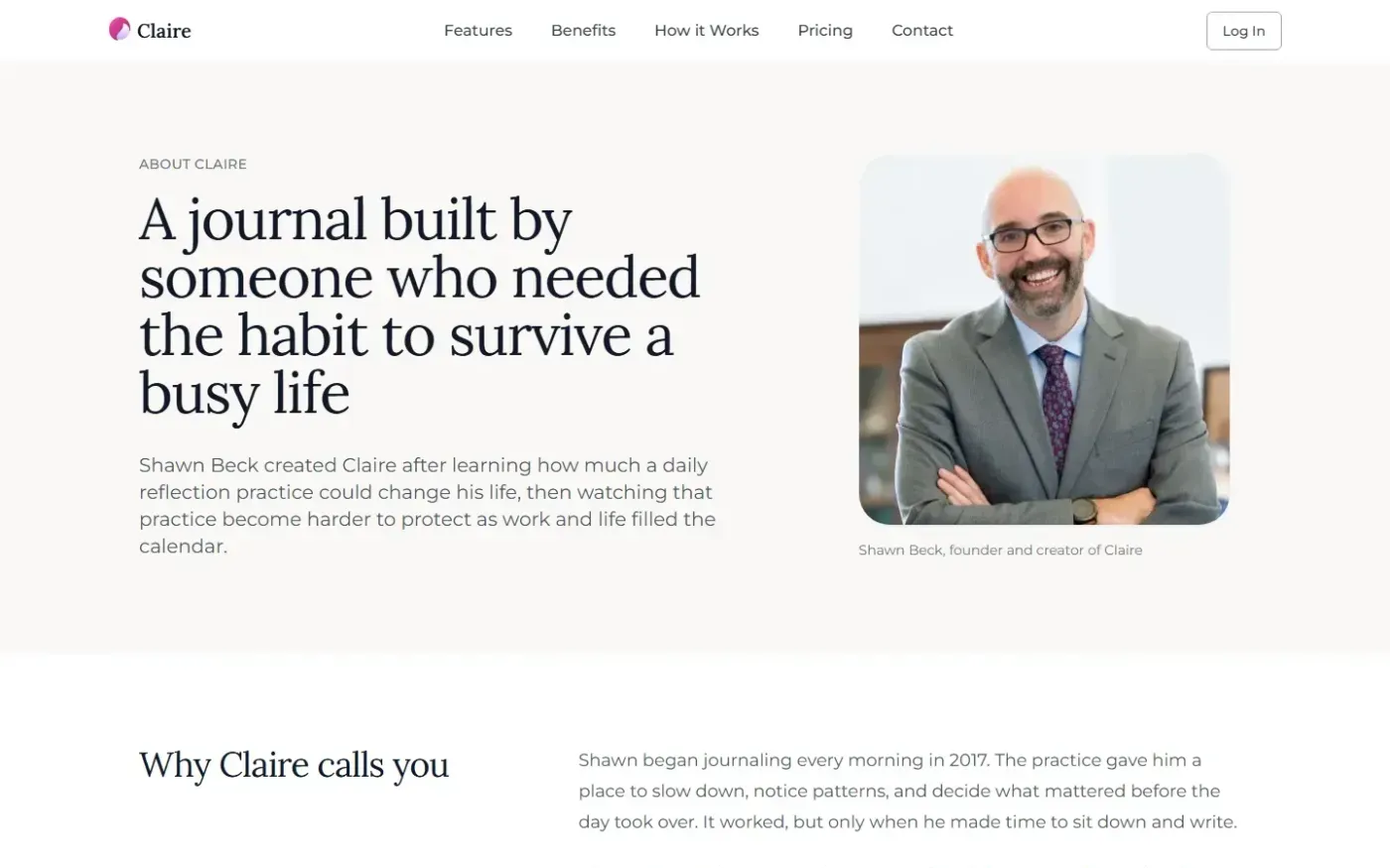 Clairecalls — About page