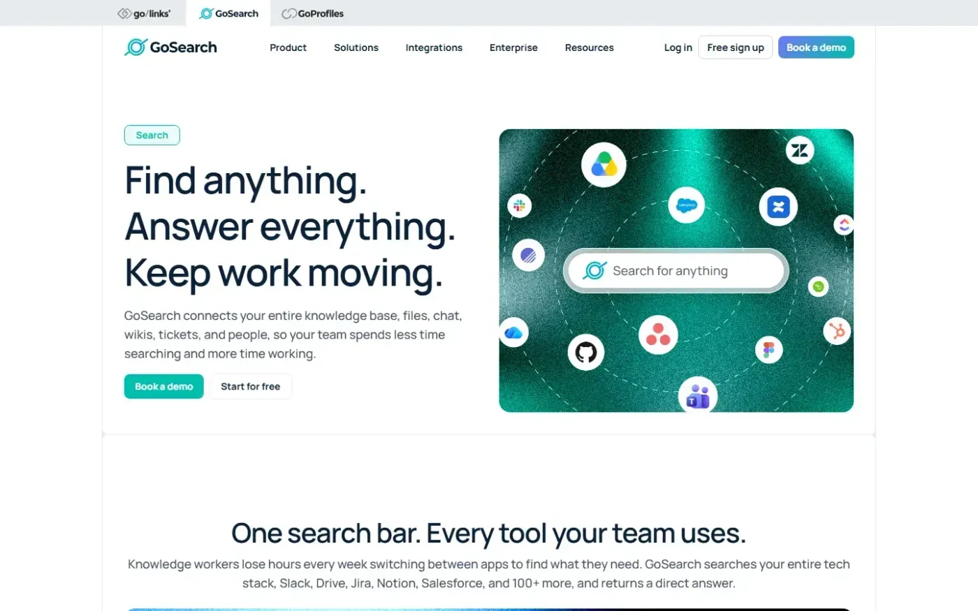 Gosearch — Product page