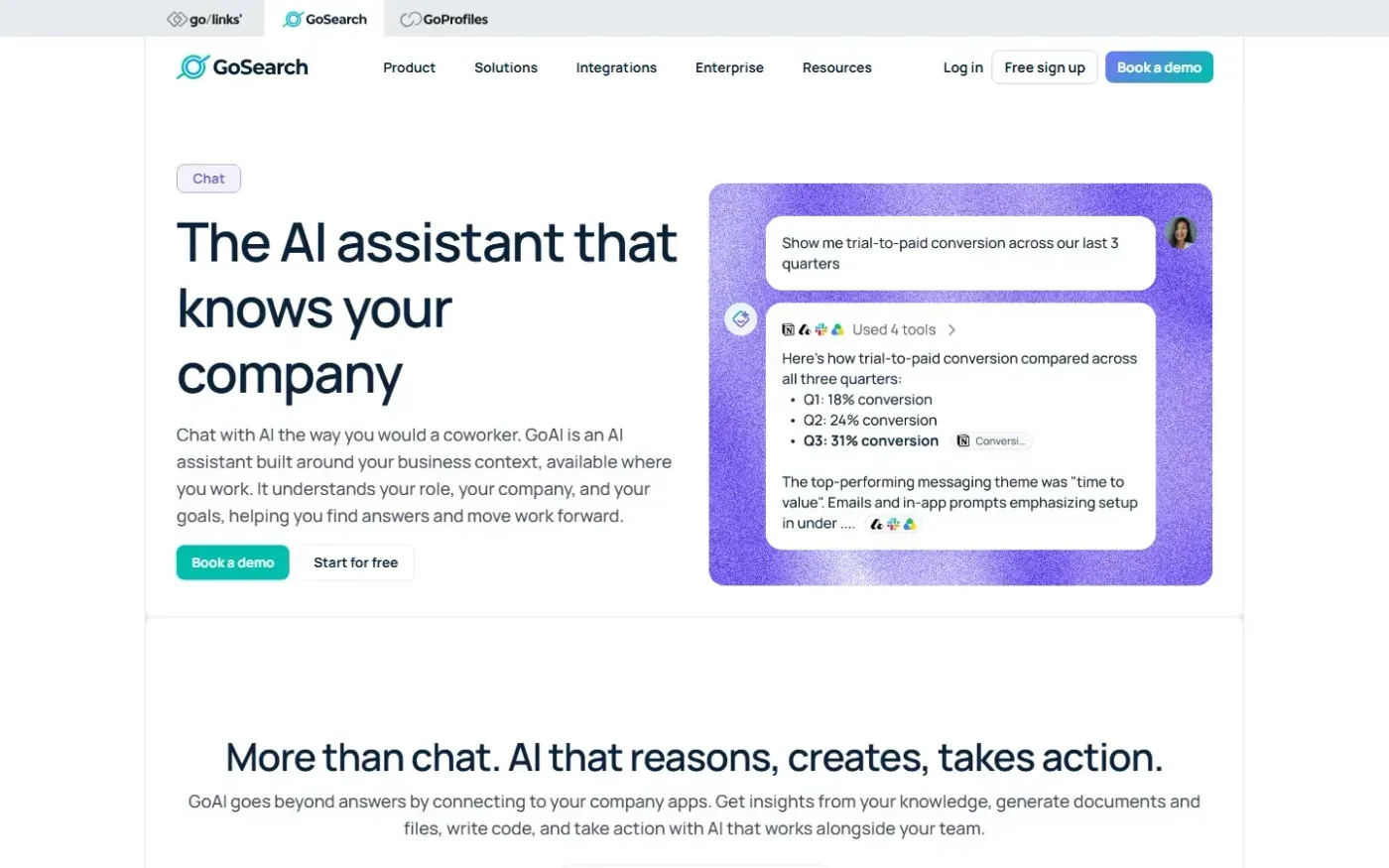 Gosearch — Product page