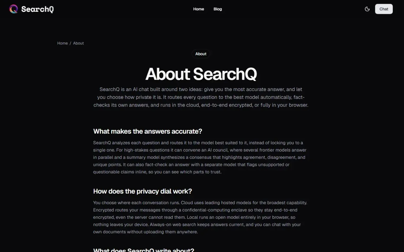 Searchq — About page