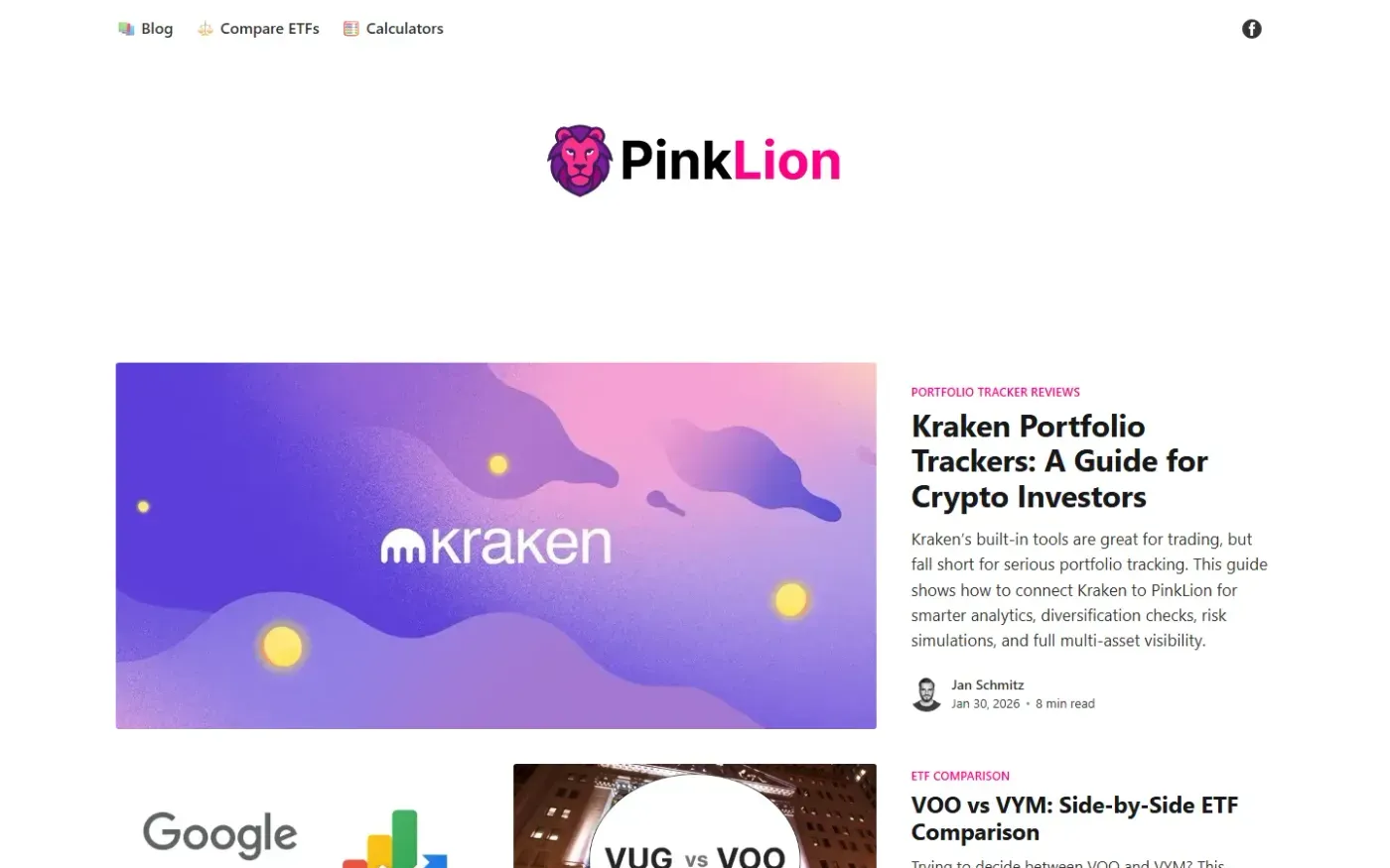 Pinklion — Blog page