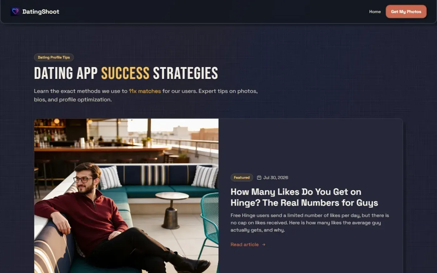 Datingshoot — Posts page