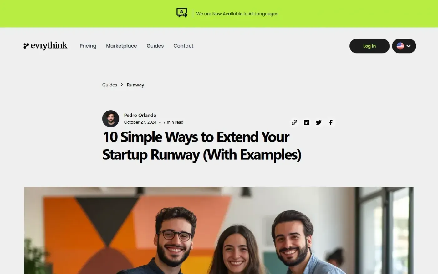 Evrythink — Guides page
