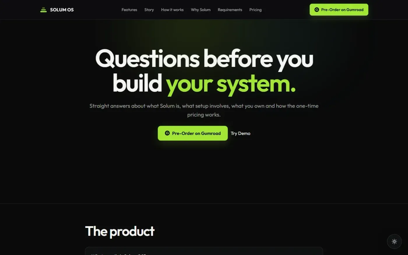 Getsolumos — Faq page