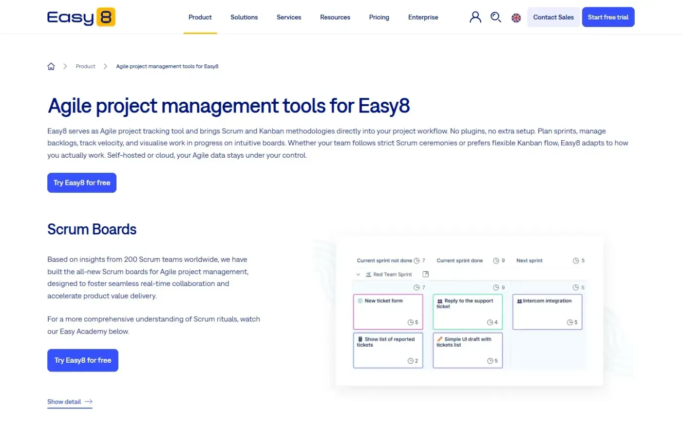 Easyredmine — Product page
