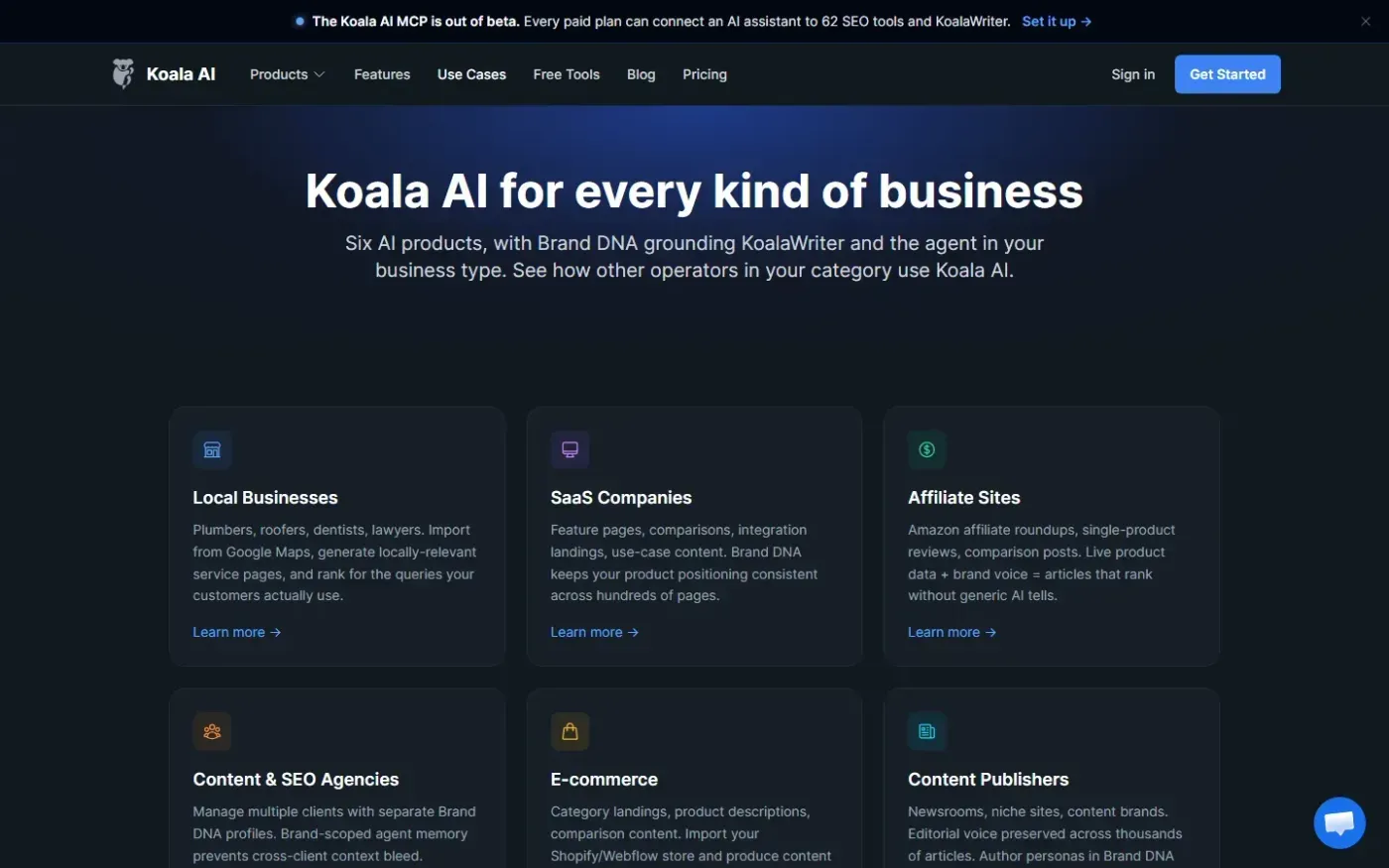 Koala — Use cases page