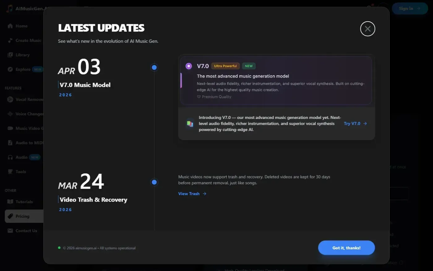 Aimusicgen — Pricing page