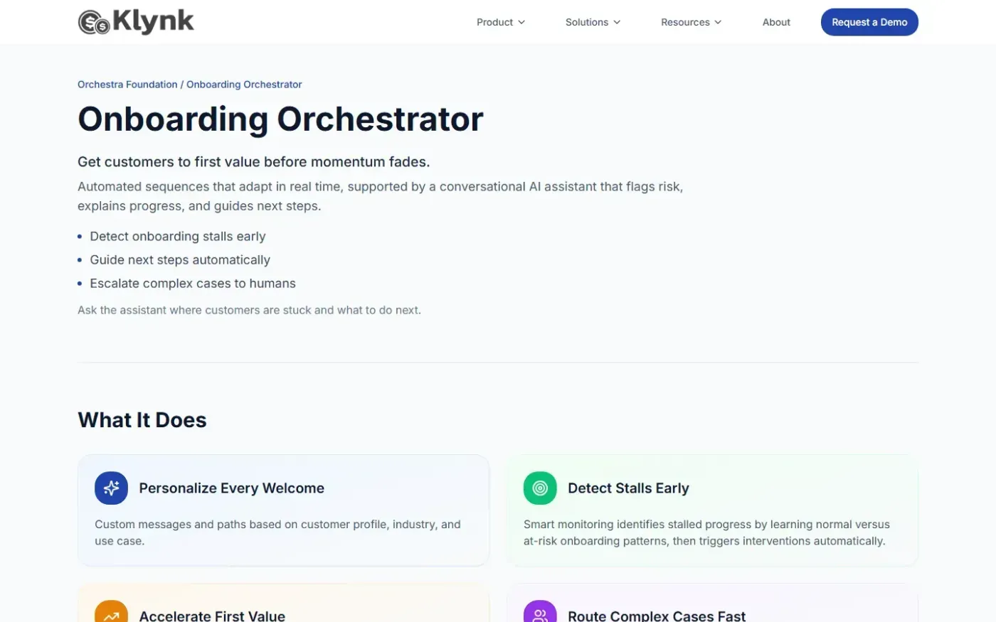 Klynk — Product page