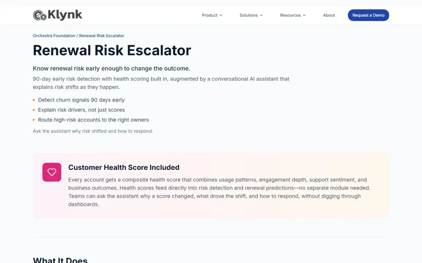 Klynk — Product page