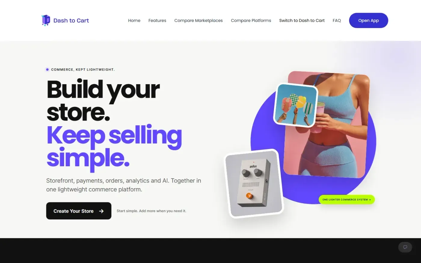 Dashtocart — Home page