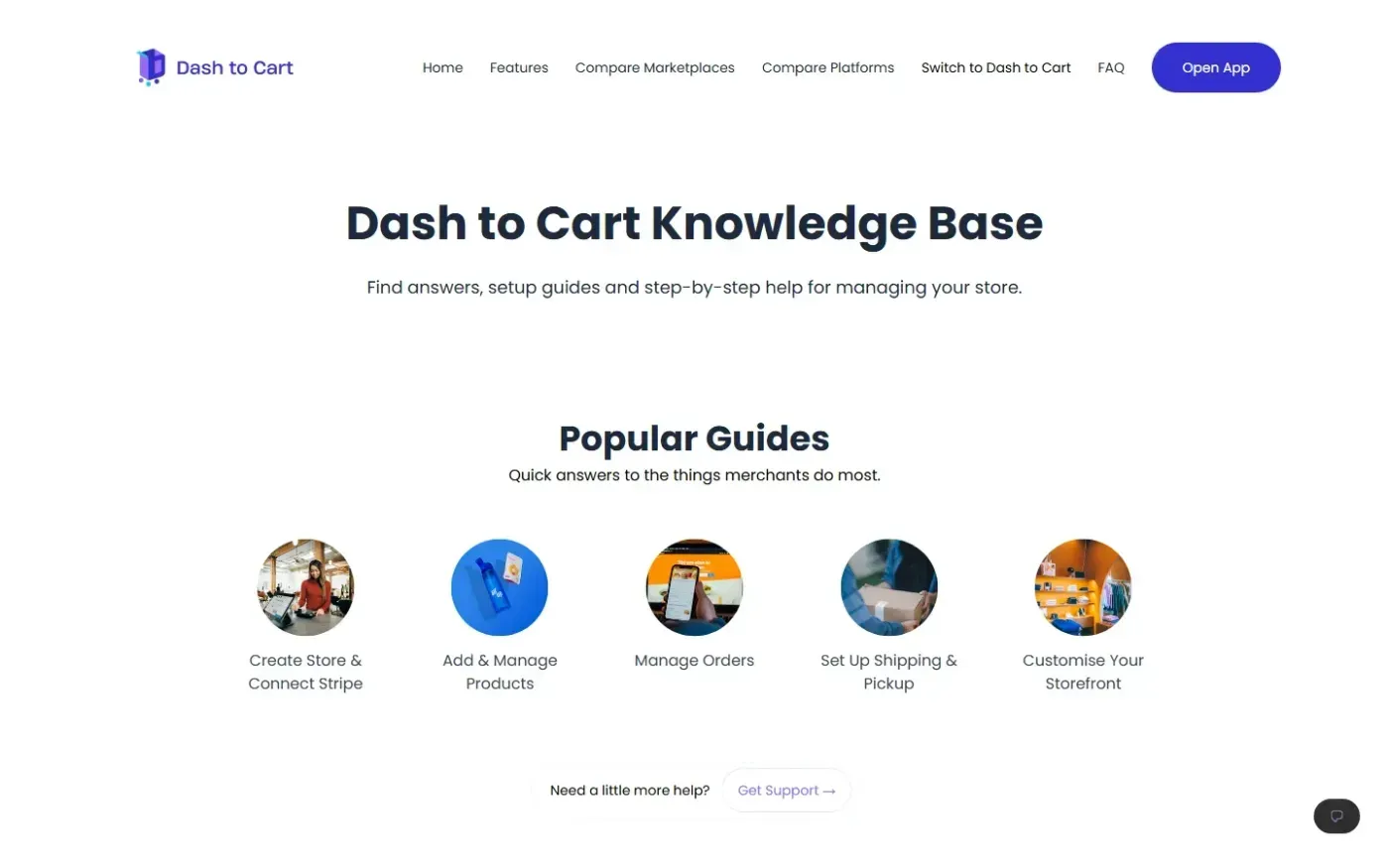 Dashtocart — Knowledge base page