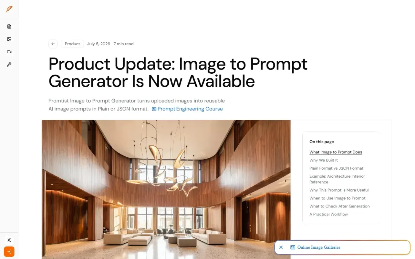 Promtist — Blog page