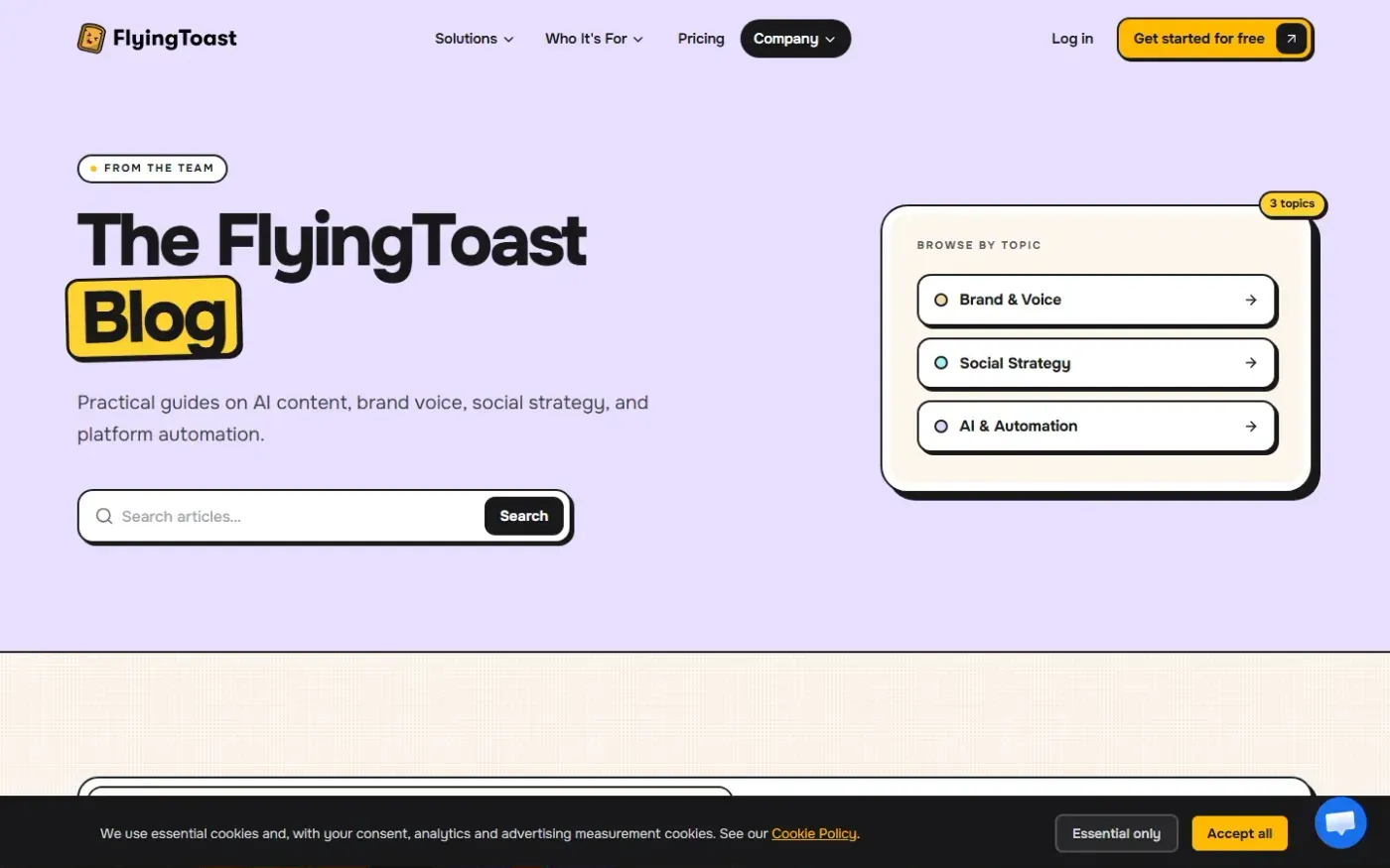 Flyingtoast — Blog page