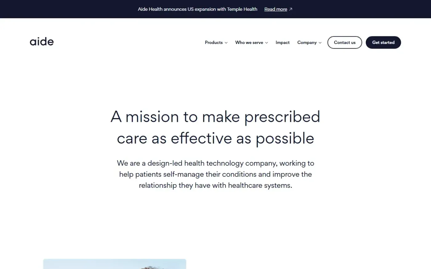 Aide — About us page