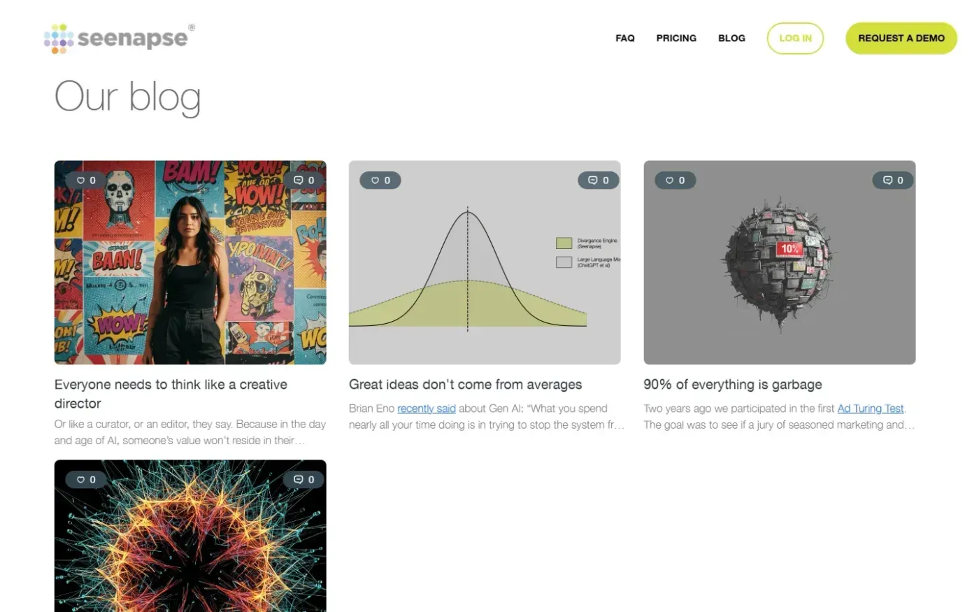 Seenapse — Blog page