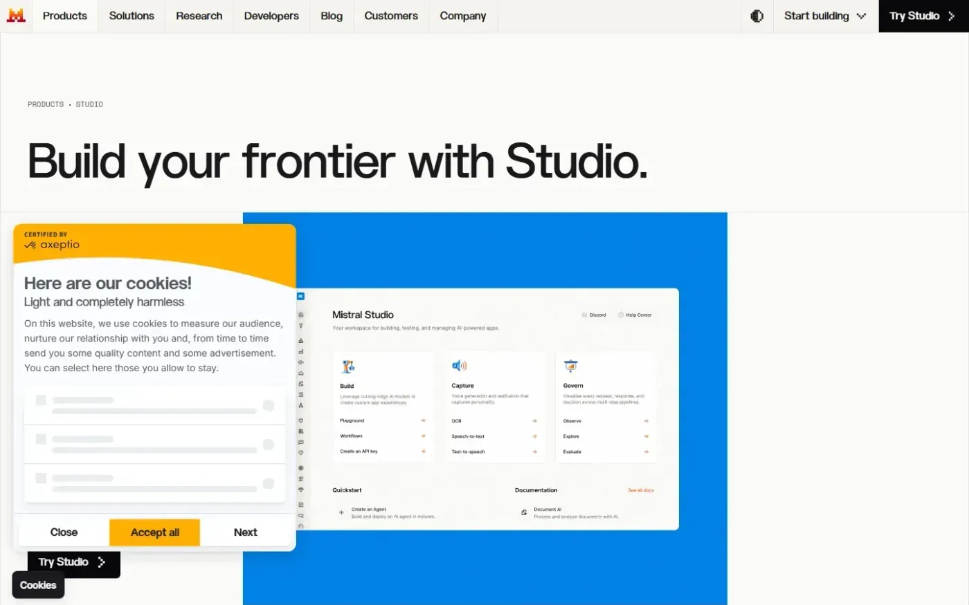 Shieldstral — Define safety at runtime for text and images — Products page