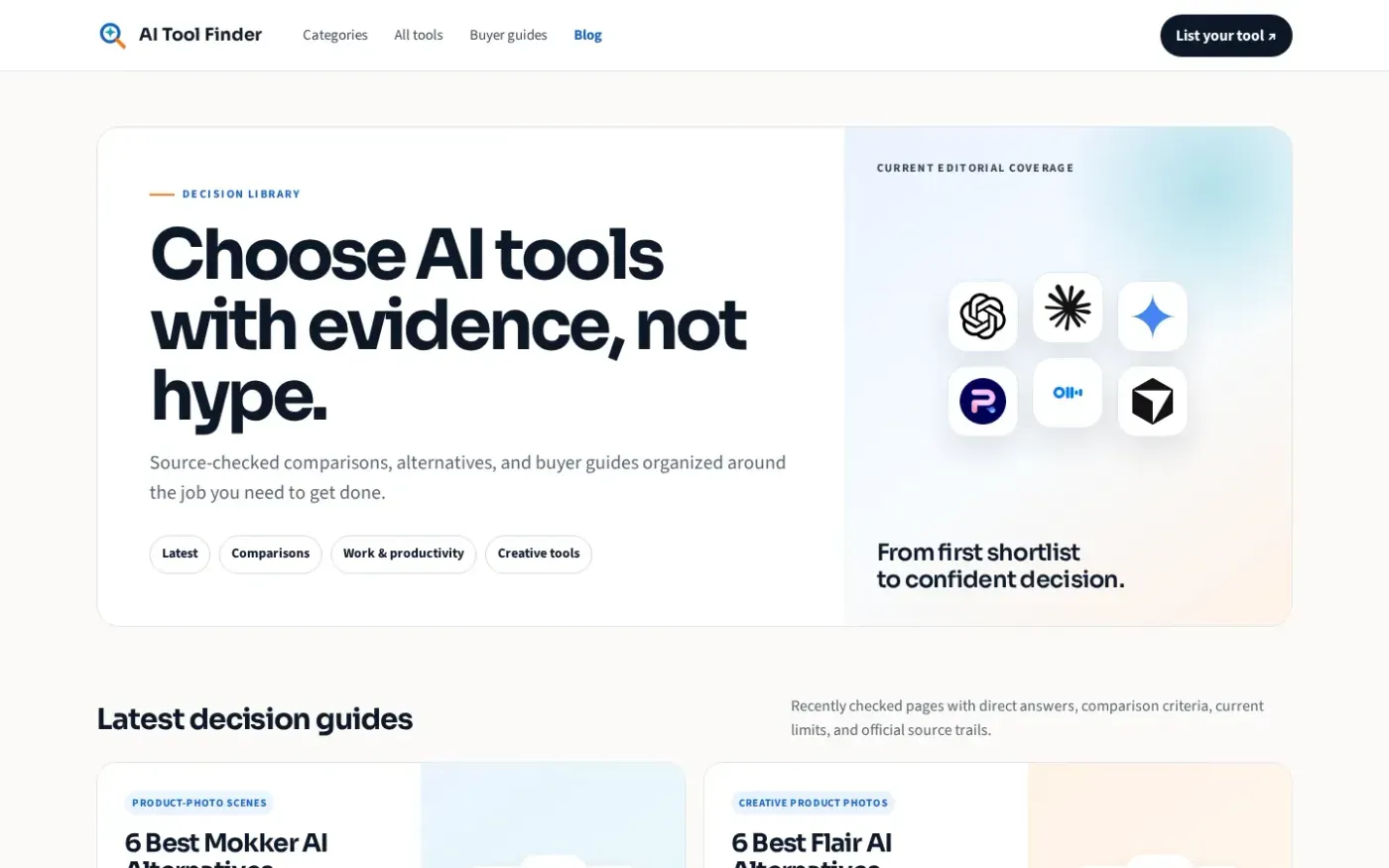 Aitoolfinder — Blog page