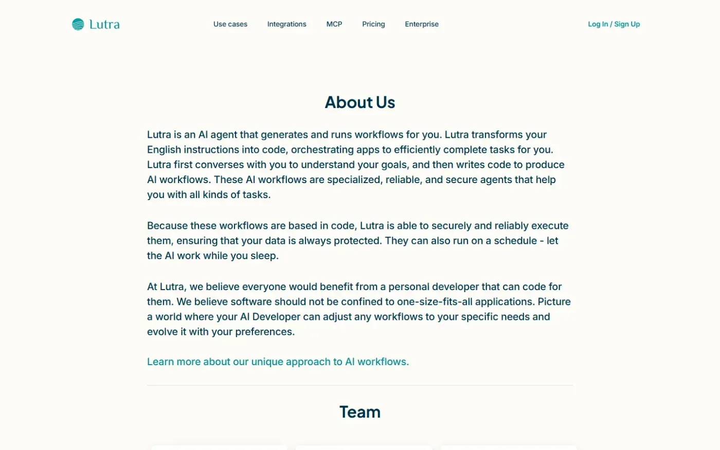 Lutra — About page