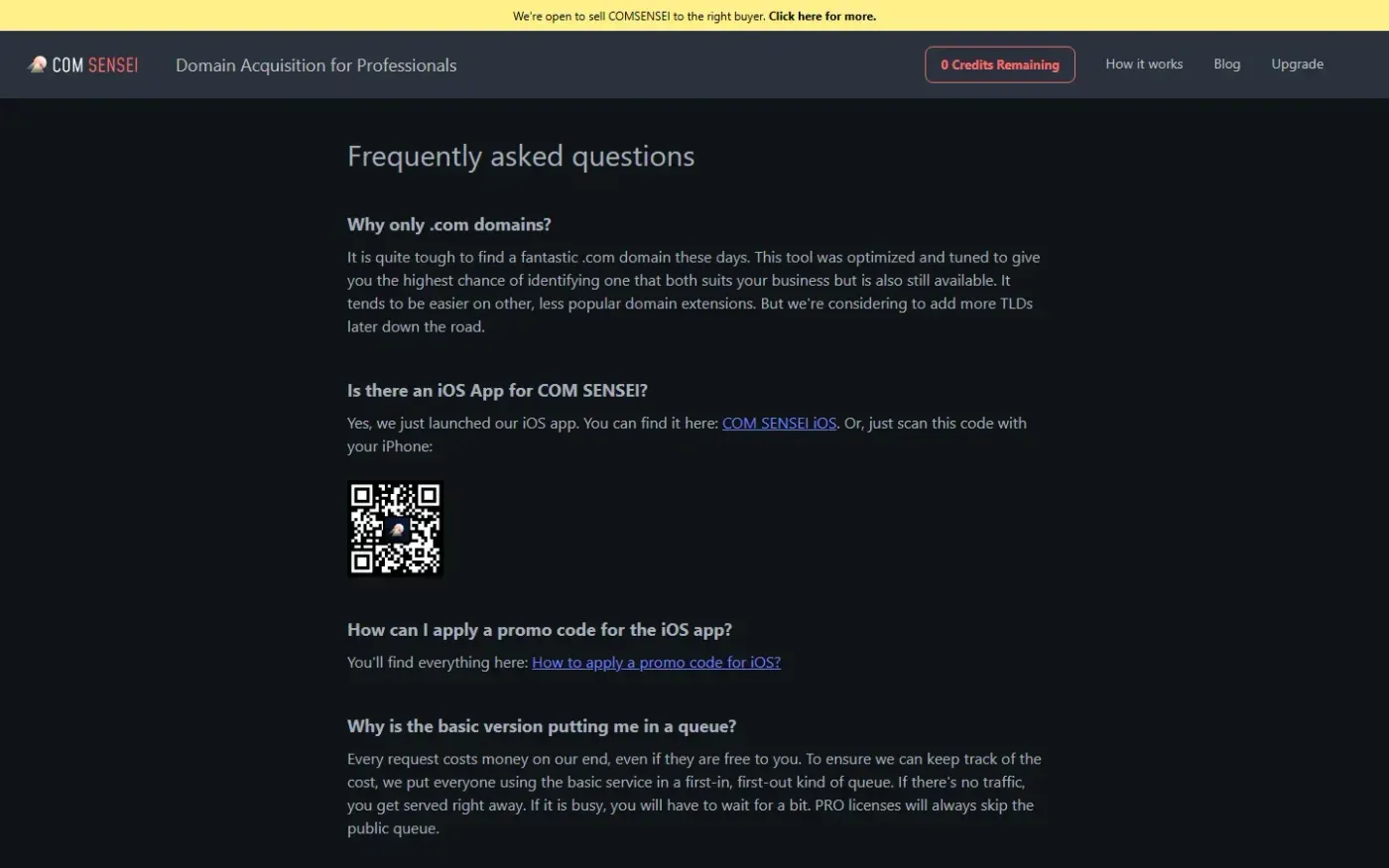 Comsensei — Faq page
