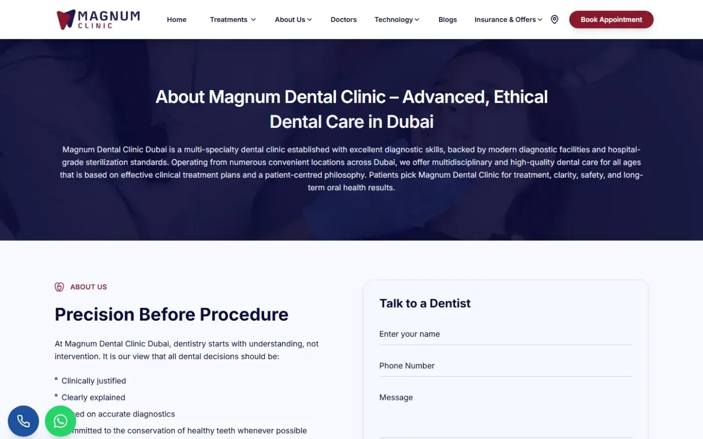 Magnum Dental Clinic Arjan — Magnum Clinic, Magnum Dental Clinic — About us page
