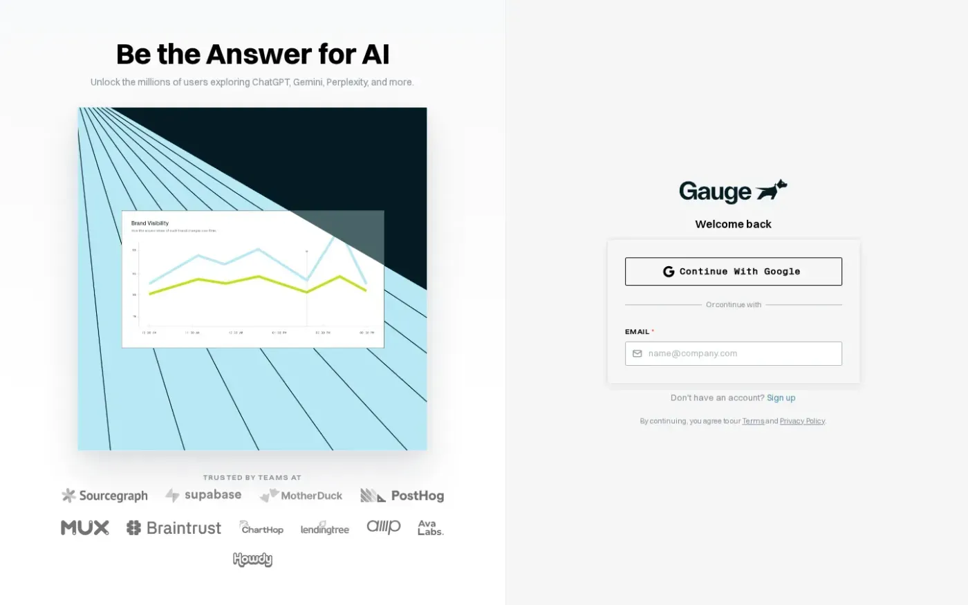 Gauge — Agent Led Growth: Get written into every customer's codebase — Home page