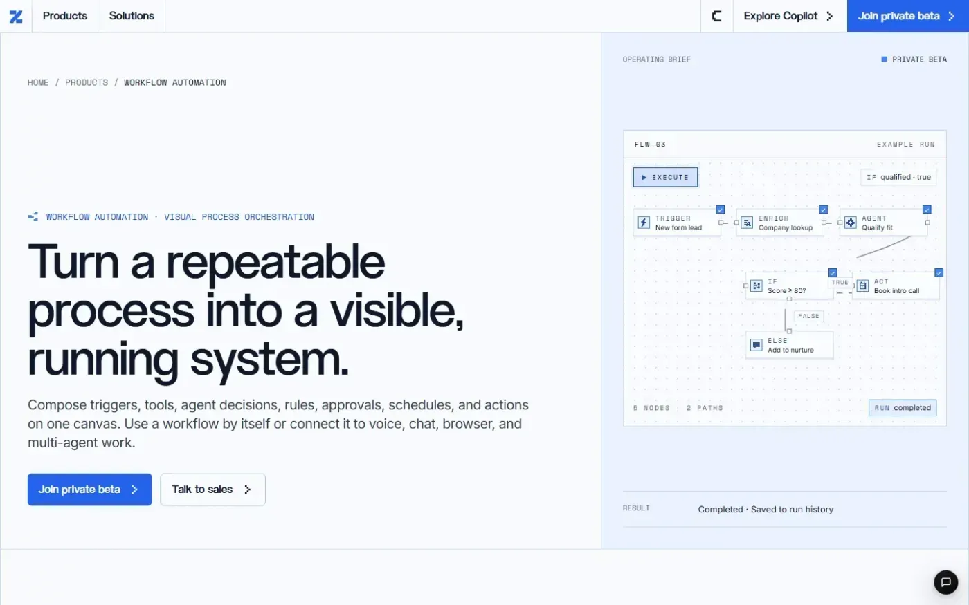 Zoft — Products page