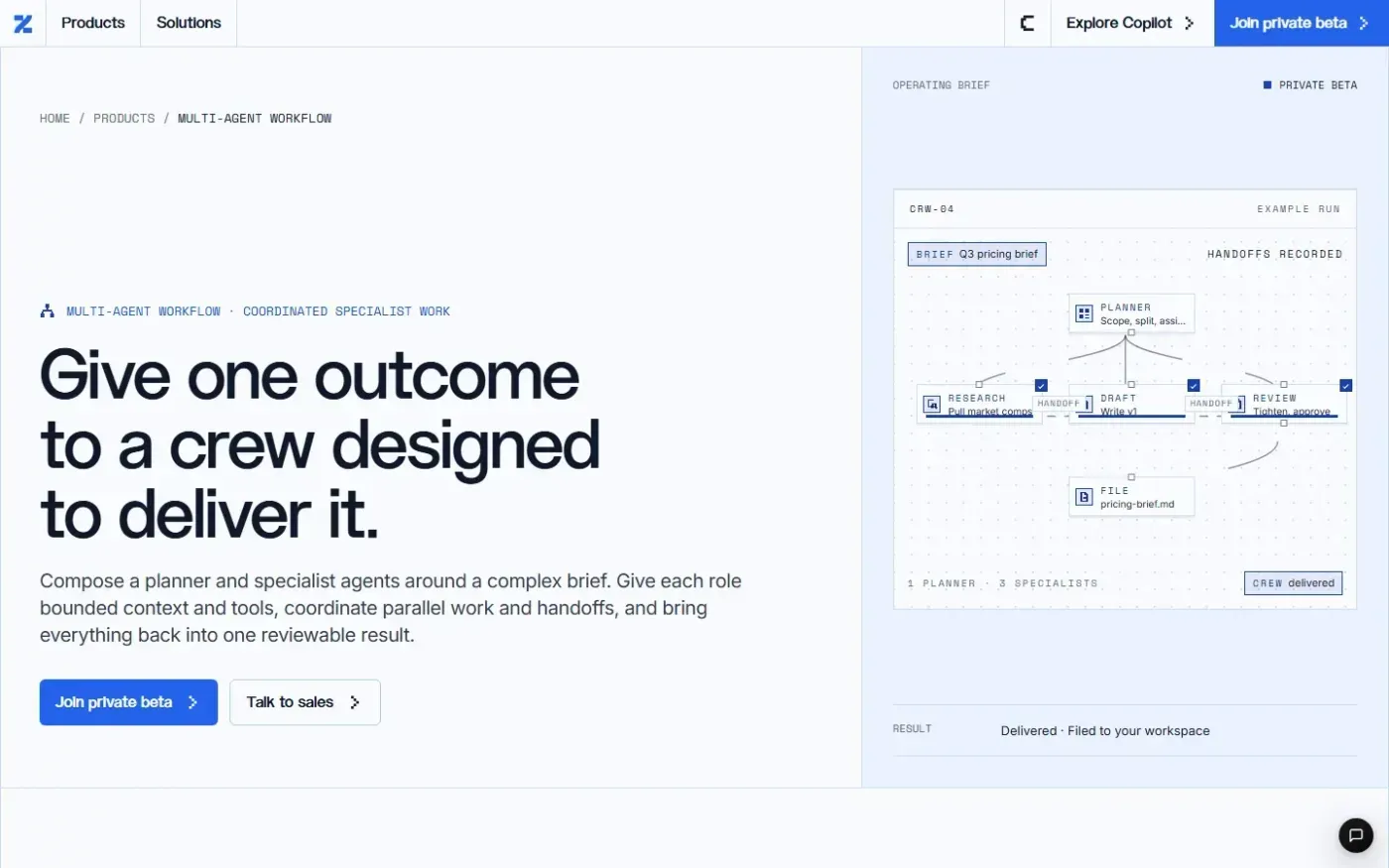 Zoft — Products page