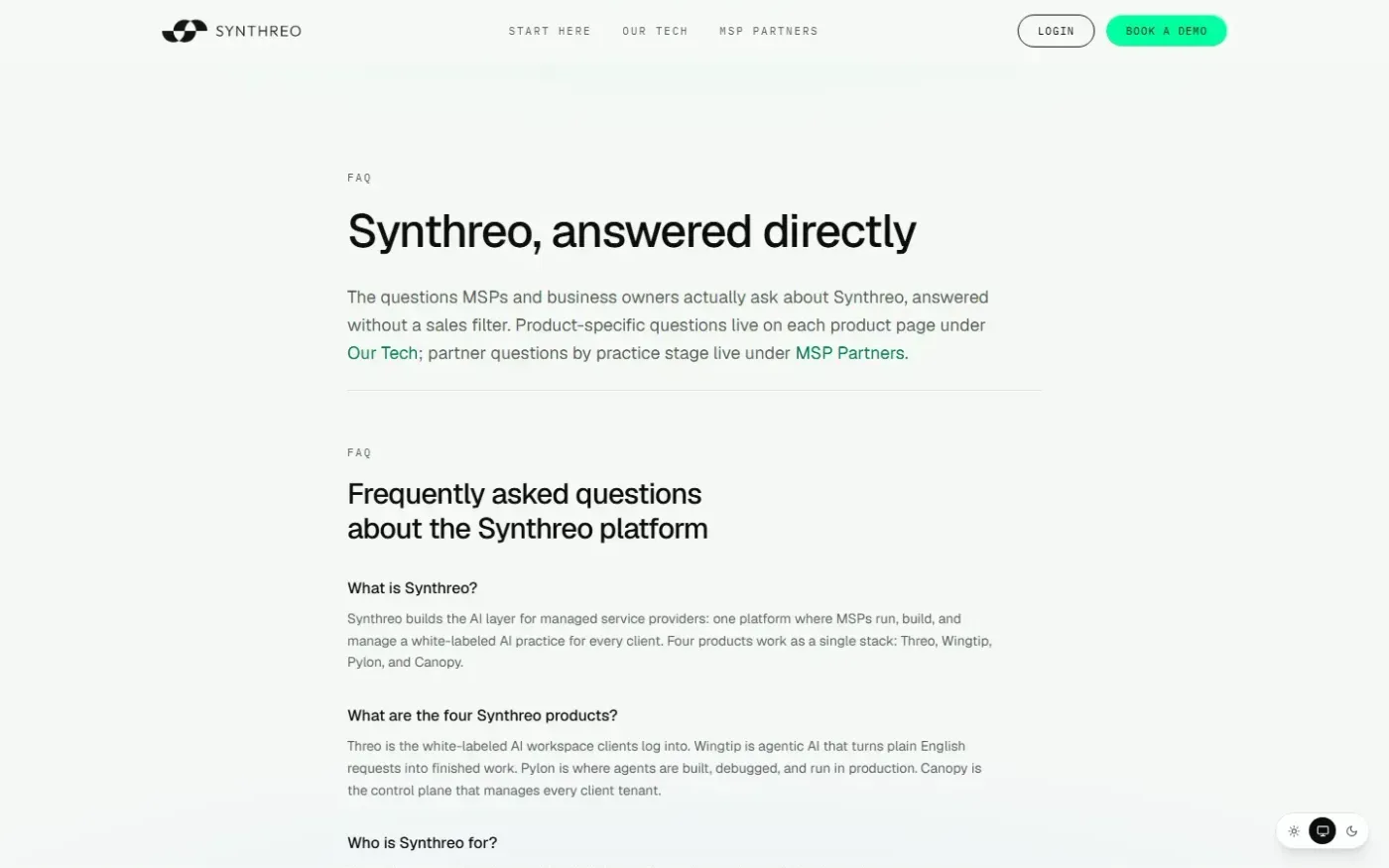 Botx — Faq page