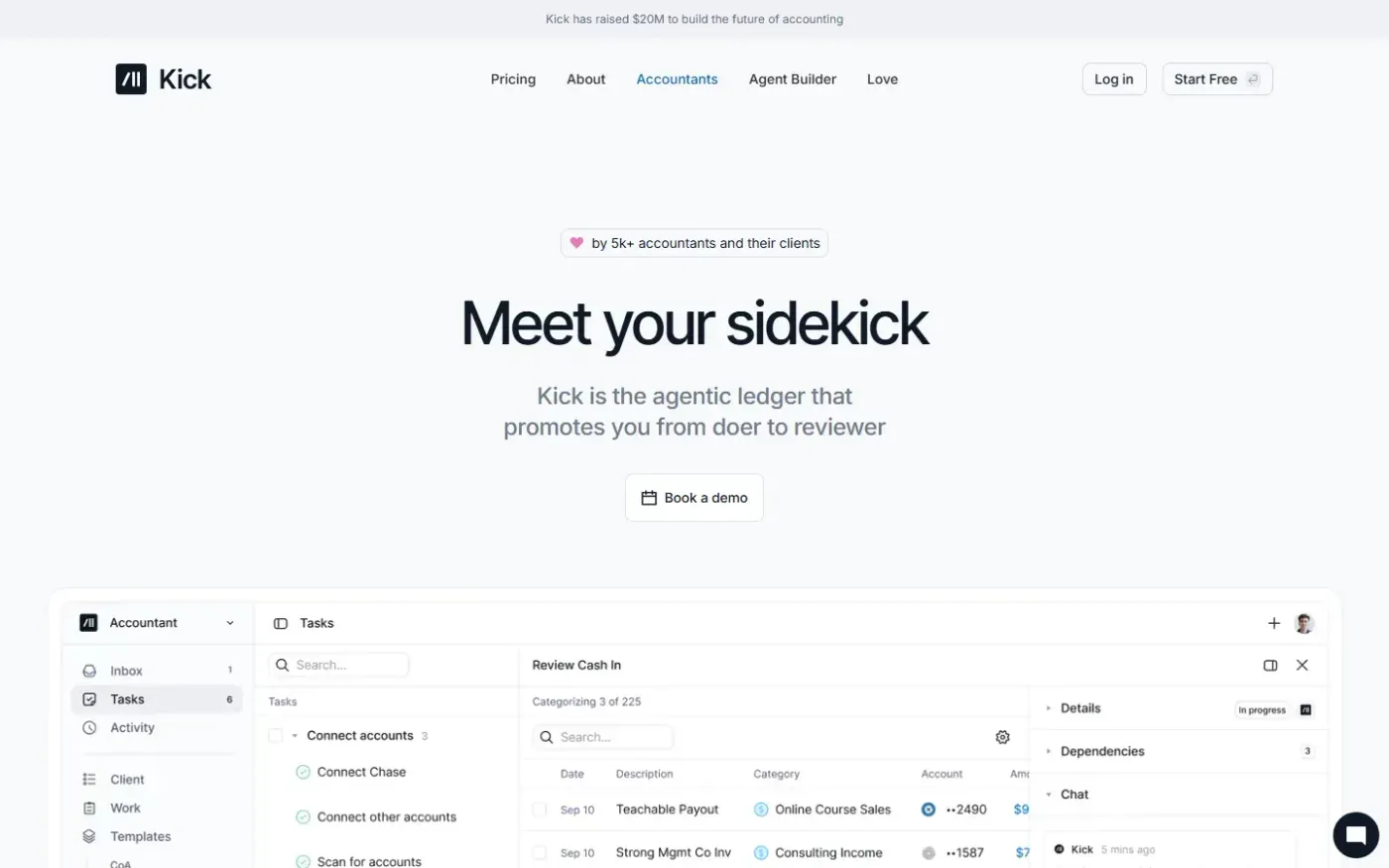 Kick — Accountants page