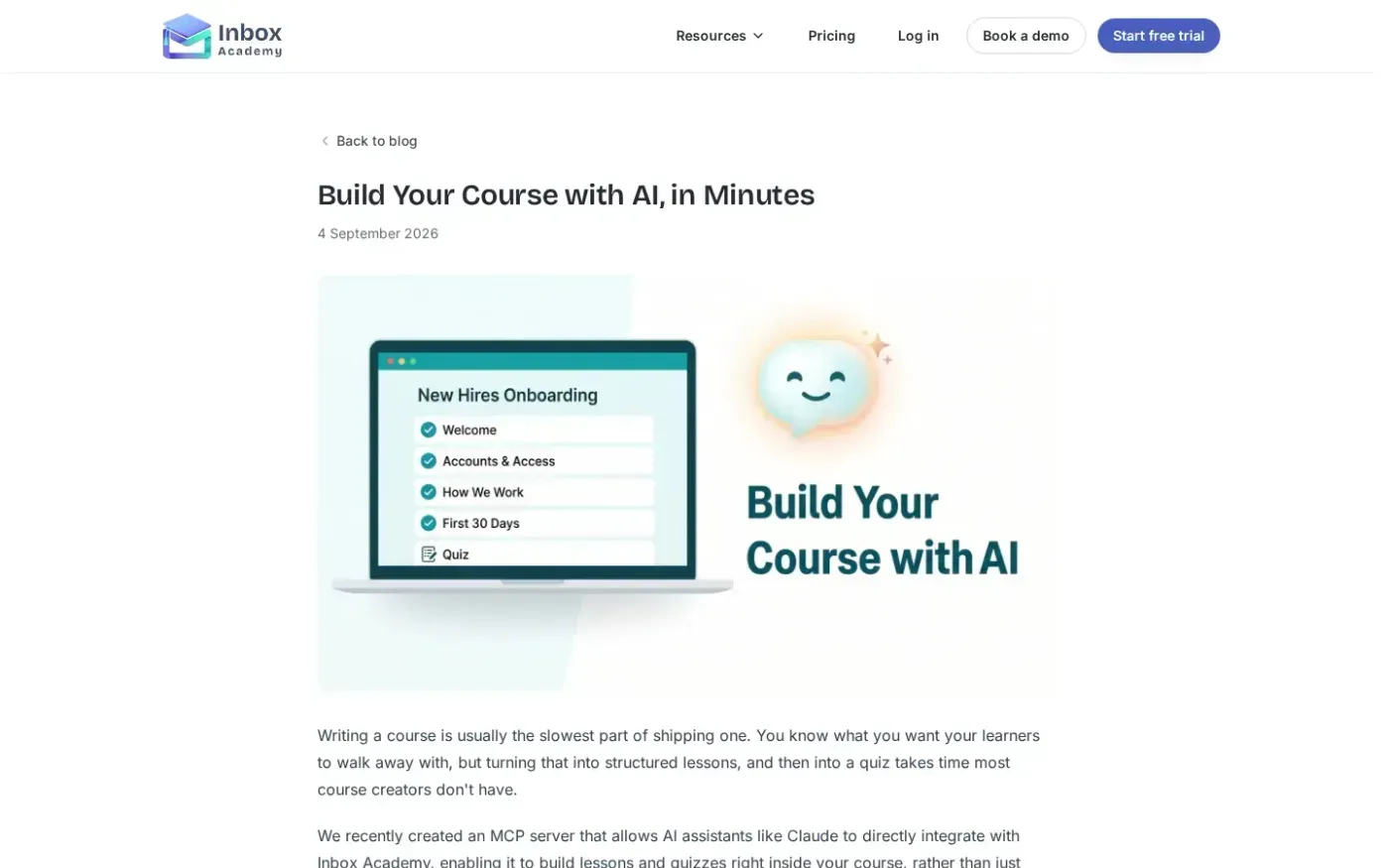 Inboxacademy — Blog page